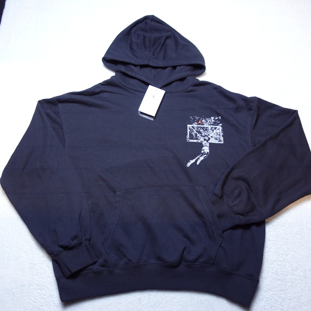 Jordan Sport DNA Mens Hoodie Size Medium Black Graphic Pullover IF5853-010